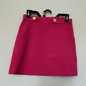Gap Pink A-Line Skirt | Button Front